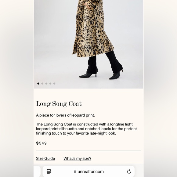 Leopard Print Faux Fur Coat - Picture 5 of 5
